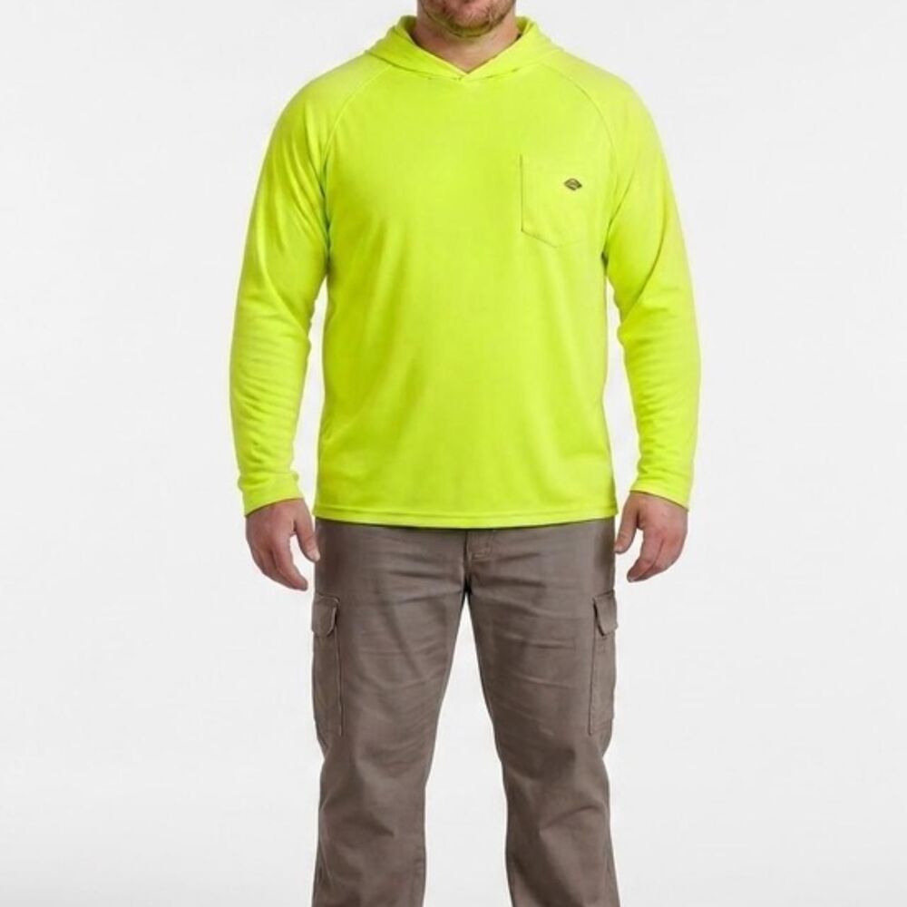 Dickies Men's Green and Yellow Hoodie - Picture 8 of 8